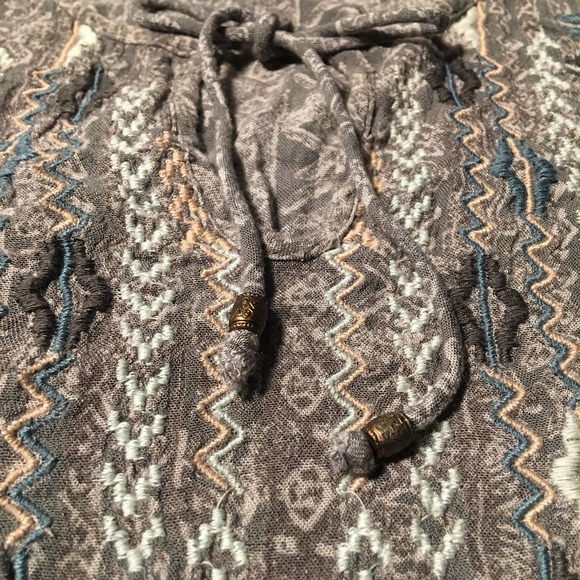 Forever 21 Boho Tribal Embroidered Tank Crop Top - Picture 8 of 12